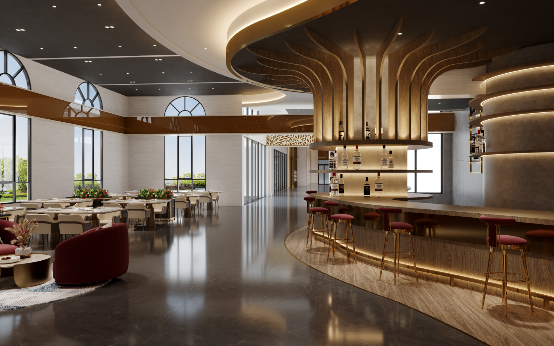 悦饗全日廳 (3D示意圖)